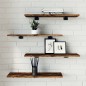 vidaXL Wandregale 4 Stk. Räuchereiche 60x20x1,5 cm Holzwerkstoff vidaXL Wandregale 4 Stk. Räuchereiche 60x20x1,5 cm Holzwerkstoff