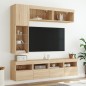 vidaXL 7-tlg. TV-Wohnwand mit LED-Leuchten Sonoma-Eiche vidaXL 7-tlg. TV-Wohnwand mit LED-Leuchten Sonoma-Eiche