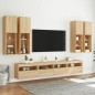 vidaXL 7-tlg. TV-Wohnwand mit LED-Leuchten Sonoma-Eiche vidaXL 7-tlg. TV-Wohnwand mit LED-Leuchten Sonoma-Eiche