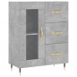 Highboard Betongrau 69,5x34x180 cm Holzwerkstoff Highboard Betongrau 69,5x34x180 cm Holzwerkstoff