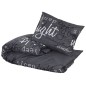 vidaXL Bettwäsche-Set Schwarz 200x220 cm Baumwolle vidaXL Bettwäsche-Set Schwarz 200x220 cm Baumwolle