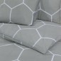vidaXL Bettwäsche-Set Grau 240x220 cm Baumwolle vidaXL Bettwäsche-Set Grau 240x220 cm Baumwolle