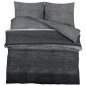 vidaXL Bettwäsche-Set Dunkelgrau 140x200 cm Baumwolle vidaXL Bettwäsche-Set Dunkelgrau 140x200 cm Baumwolle