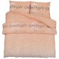 vidaXL Bettwäsche-Set Rosa 200x200 cm Baumwolle