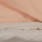 vidaXL Bettwäsche-Set Rosa 200x200 cm Baumwolle