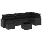 vidaXL 8-tlg. Garten-Sofagarnitur mit Kissen Schwarz Poly Rattan vidaXL 8-tlg. Garten-Sofagarnitur mit Kissen Schwarz Poly Rattan