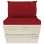 vidaXL Garten-Palettensofa 4-Sitzer mit Kissen Fichtenholz vidaXL Garten-Palettensofa 4-Sitzer mit Kissen Fichtenholz