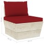 vidaXL Garten-Palettensofa 4-Sitzer mit Kissen Fichtenholz vidaXL Garten-Palettensofa 4-Sitzer mit Kissen Fichtenholz