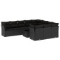 vidaXL 11-tlg. Garten-Sofagarnitur mit Kissen Schwarz Poly Rattan vidaXL 11-tlg. Garten-Sofagarnitur mit Kissen Schwarz Poly Rattan