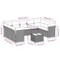 vidaXL 10-tlg. Garten-Sofagarnitur mit Kissen Grau Poly Rattan vidaXL 10-tlg. Garten-Sofagarnitur mit Kissen Grau Poly Rattan
