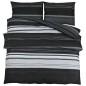 vidaXL Bettwäsche-Set Schwarz und Weiß 225x220 cm Baumwolle vidaXL Bettwäsche-Set Schwarz und Weiß 225x220 cm Baumwolle