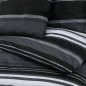 vidaXL Bettwäsche-Set Schwarz und Weiß 225x220 cm Baumwolle vidaXL Bettwäsche-Set Schwarz und Weiß 225x220 cm Baumwolle