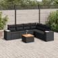 vidaXL 7-tlg. Garten-Sofagarnitur mit Kissen Schwarz Poly Rattan vidaXL 7-tlg. Garten-Sofagarnitur mit Kissen Schwarz Poly Rattan