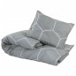vidaXL Bettwäsche-Set Grau 200x200 cm Baumwolle vidaXL Bettwäsche-Set Grau 200x200 cm Baumwolle