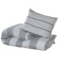 vidaXL Bettwäsche-Set Grau 155x220 cm Baumwolle vidaXL Bettwäsche-Set Grau 155x220 cm Baumwolle