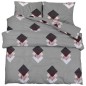 vidaXL Bettwäsche-Set Grau 200x200 cm Baumwolle vidaXL Bettwäsche-Set Grau 200x200 cm Baumwolle
