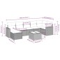 vidaXL 8-tlg. Garten-Sofagarnitur mit Kissen Grau Poly Rattan vidaXL 8-tlg. Garten-Sofagarnitur mit Kissen Grau Poly Rattan