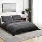 vidaXL Bettwäsche-Set Dunkelgrau 220x240 cm Baumwolle vidaXL Bettwäsche-Set Dunkelgrau 220x240 cm Baumwolle