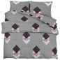 vidaXL Bettwäsche-Set Grau 260x240 cm Baumwolle vidaXL Bettwäsche-Set Grau 260x240 cm Baumwolle