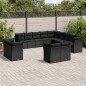 vidaXL 13-tlg. Garten-Sofagarnitur mit Kissen Schwarz Poly Rattan vidaXL 13-tlg. Garten-Sofagarnitur mit Kissen Schwarz Poly Rattan