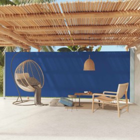 vidaXL Seitenmarkise Ausziehbar 200x600 cm Blau