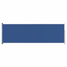 vidaXL Seitenmarkise Ausziehbar 200x600 cm Blau