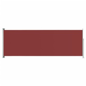 vidaXL Seitenmarkise Ausziehbar 220x600 cm Rot