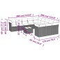 vidaXL 12-tlg. Garten-Sofagarnitur mit Kissen Schwarz Poly Rattan vidaXL 12-tlg. Garten-Sofagarnitur mit Kissen Schwarz Poly Rattan
