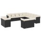 vidaXL 13-tlg. Garten-Sofagarnitur mit Kissen Schwarz Poly Rattan vidaXL 13-tlg. Garten-Sofagarnitur mit Kissen Schwarz Poly Rattan