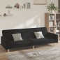 vidaXL Schlafsofa 2-Sitzer Schwarz Stoff vidaXL Schlafsofa 2-Sitzer Schwarz Stoff