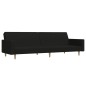 vidaXL Schlafsofa 2-Sitzer Schwarz Stoff vidaXL Schlafsofa 2-Sitzer Schwarz Stoff