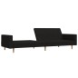 vidaXL Schlafsofa 2-Sitzer Schwarz Stoff vidaXL Schlafsofa 2-Sitzer Schwarz Stoff