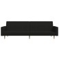 vidaXL Schlafsofa 2-Sitzer Schwarz Stoff vidaXL Schlafsofa 2-Sitzer Schwarz Stoff