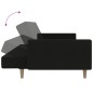 vidaXL Schlafsofa 2-Sitzer Schwarz Stoff vidaXL Schlafsofa 2-Sitzer Schwarz Stoff