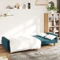vidaXL Schlafsofa 2-Sitzer Blau Samt vidaXL Schlafsofa 2-Sitzer Blau Samt