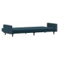 vidaXL Schlafsofa 2-Sitzer Blau Samt vidaXL Schlafsofa 2-Sitzer Blau Samt