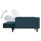 vidaXL Schlafsofa 2-Sitzer Blau Samt vidaXL Schlafsofa 2-Sitzer Blau Samt