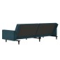 vidaXL Schlafsofa 2-Sitzer Blau Samt vidaXL Schlafsofa 2-Sitzer Blau Samt