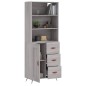 Highboard Grau Sonoma 69,5x34x180 cm Holzwerkstoff Highboard Grau Sonoma 69,5x34x180 cm Holzwerkstoff