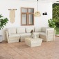 6-tlg. Garten-Sofagarnitur aus Paletten mit Kissen Fichtenholz 6-tlg. Garten-Sofagarnitur aus Paletten mit Kissen Fichtenholz