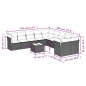 vidaXL 11-tlg. Garten-Sofagarnitur mit Kissen Schwarz Poly Rattan vidaXL 11-tlg. Garten-Sofagarnitur mit Kissen Schwarz Poly Rattan