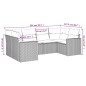 vidaXL 6-tlg. Garten-Sofagarnitur mit Kissen Schwarz Poly Rattan vidaXL 6-tlg. Garten-Sofagarnitur mit Kissen Schwarz Poly Rattan