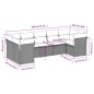 vidaXL 7-tlg. Garten-Sofagarnitur mit Kissen Grau Poly Rattan vidaXL 7-tlg. Garten-Sofagarnitur mit Kissen Grau Poly Rattan