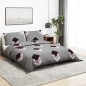 vidaXL Bettwäsche-Set Grau 140x200 cm Baumwolle vidaXL Bettwäsche-Set Grau 140x200 cm Baumwolle