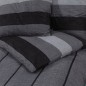 vidaXL Bettwäsche-Set Dunkelgrau 140x200 cm Baumwolle vidaXL Bettwäsche-Set Dunkelgrau 140x200 cm Baumwolle