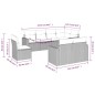 vidaXL 8-tlg. Garten-Sofagarnitur mit Kissen Beige Poly Rattan vidaXL 8-tlg. Garten-Sofagarnitur mit Kissen Beige Poly Rattan