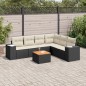vidaXL 7-tlg. Garten-Sofagarnitur mit Kissen Schwarz Poly Rattan vidaXL 7-tlg. Garten-Sofagarnitur mit Kissen Schwarz Poly Rattan