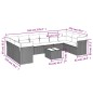 vidaXL 11-tlg. Garten-Sofagarnitur mit Kissen Schwarz Poly Rattan vidaXL 11-tlg. Garten-Sofagarnitur mit Kissen Schwarz Poly Rattan