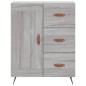 Highboard Grau Sonoma 69,5x34x180 cm Holzwerkstoff Highboard Grau Sonoma 69,5x34x180 cm Holzwerkstoff