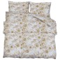 vidaXL Bettwäsche-Set Weiß und Braun 200x200 cm Baumwolle vidaXL Bettwäsche-Set Weiß und Braun 200x200 cm Baumwolle